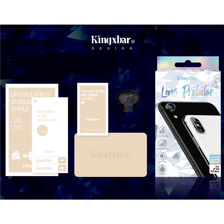 KINGXBAR Corning Tempered Glass HD Lens Protector for iPhone XR 6.1 inch-5