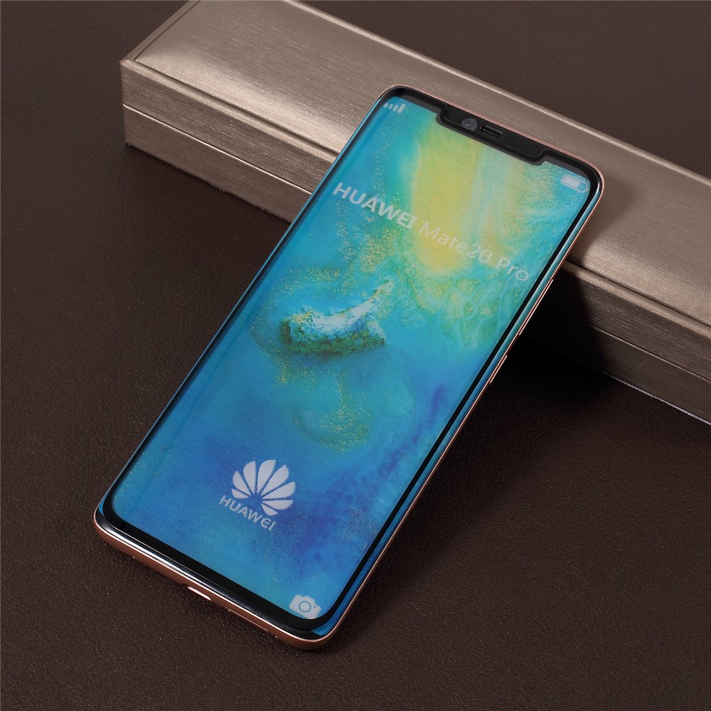 Ultra Clear Anti-explosão De Vidro Temperado Full Cola Protetor De Tela Em Tamanho Grande Para Huawei Mate 20 Pro - Preto-2