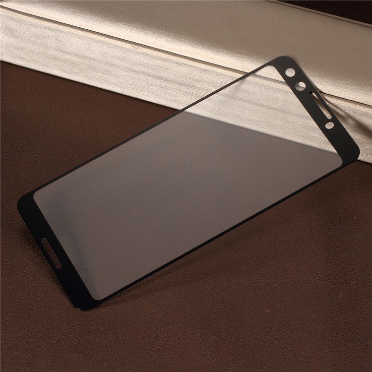 Silk Printing Tempered Glass Full Size Screen Guard Film (Full Glue) for Google Pixel 3-4