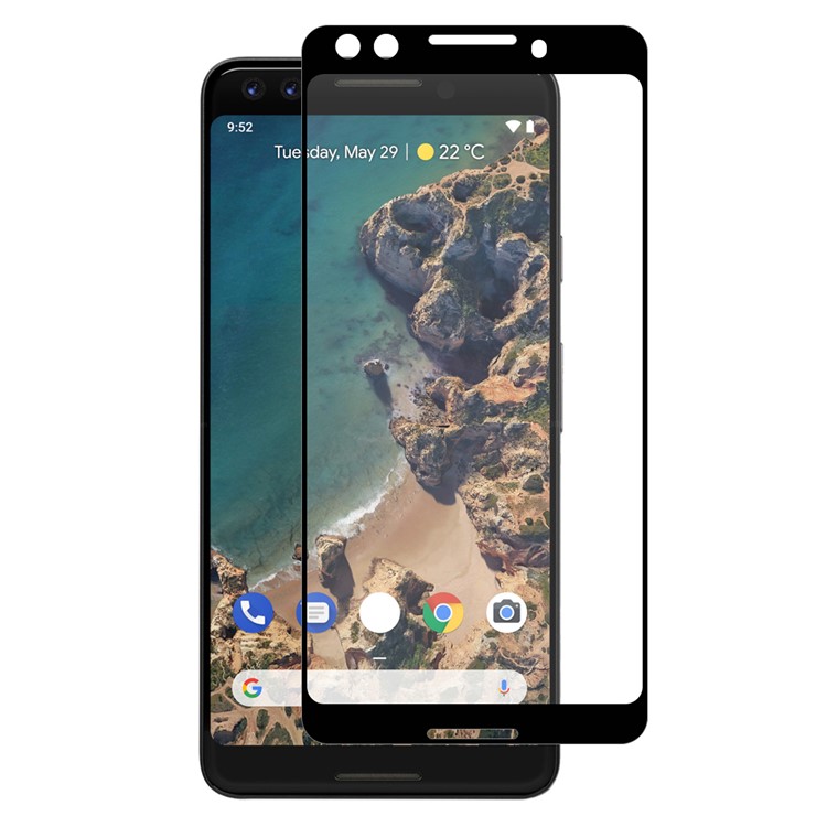 HAT PRINCE Full Glue 0.26mm 9H 2.5D Full Size Tempered Glass Protector for Google Pixel 3-1
