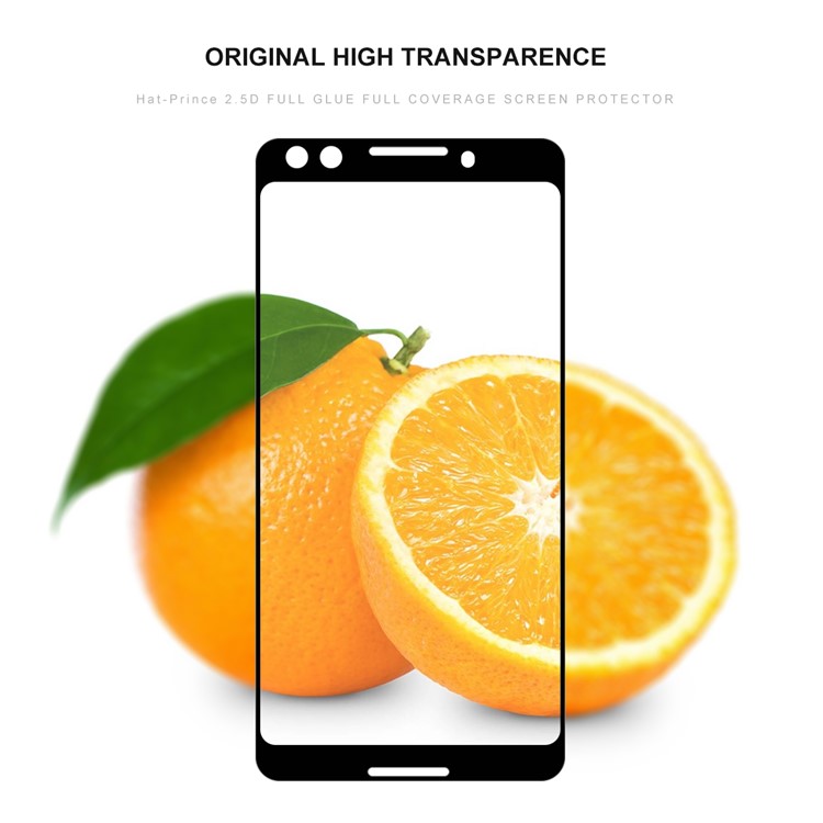 HAT PRINCE Full Glue 0.26mm 9H 2.5D Full Size Tempered Glass Protector for Google Pixel 3-2