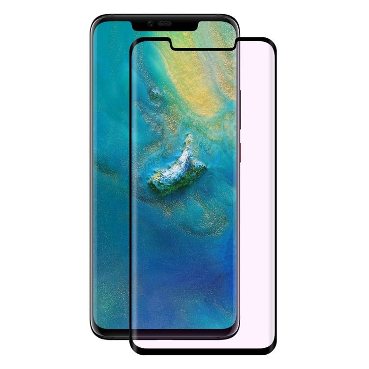 CHAPEAU PRINCE 0.26mm 9H Protecteur D'écran En Verre Trempé 3D Anti-blue-ray Pour Huawei P20 Pro - Noir-2