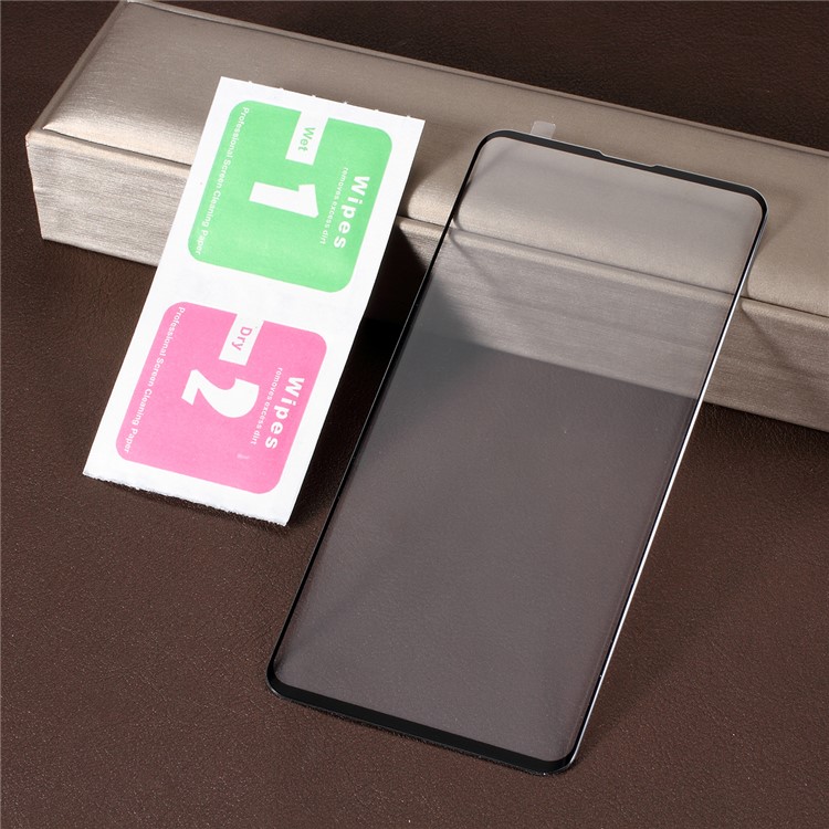 For Samsung Galaxy S10 Curved Full Coverage Tempered Glass Screen Protector Silk Printing Edge - Black-5