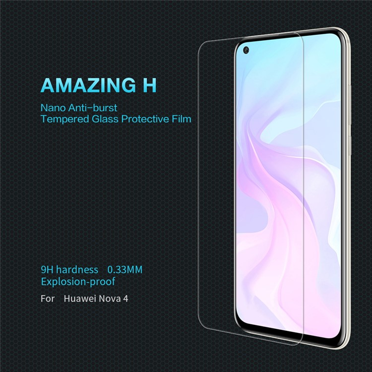 

Защитная Пленка NILLKIN Из Закаленного Стекла С Защитой От Растрескивания Для Huawei Nova 4, Huawei nova 4