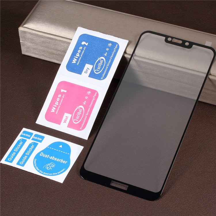 RURIHAI Silk Printing HD Clear Tempered Glass Full Size Screen Protector for Huawei Honor 8C-5