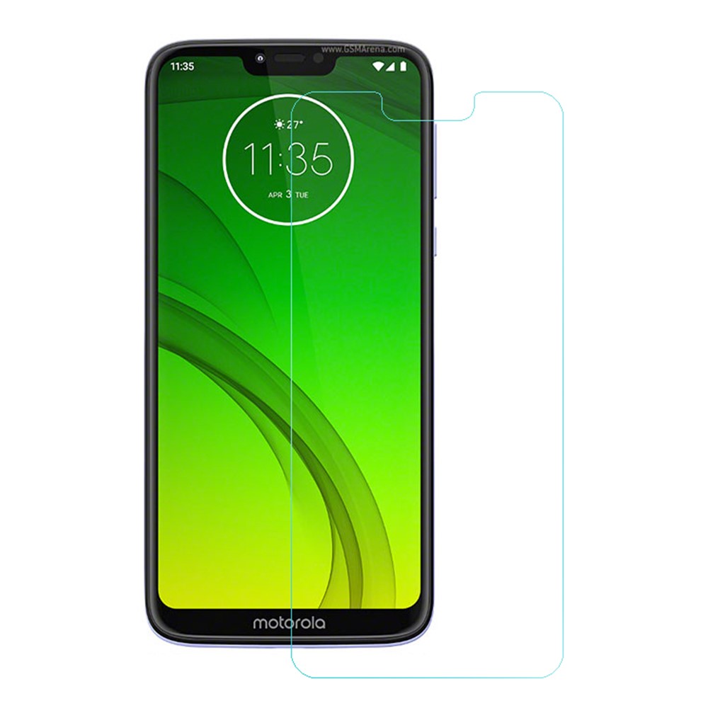 0.3mm Arc Edge Tempered Glass Screen Protection Film for Motorola Moto G7 Power-1