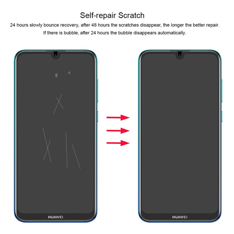 HAT PRINCE 3D Full Size Soft Screen Protection Film for Huawei Enjoy 9 / Y7 Pro (2019)-3