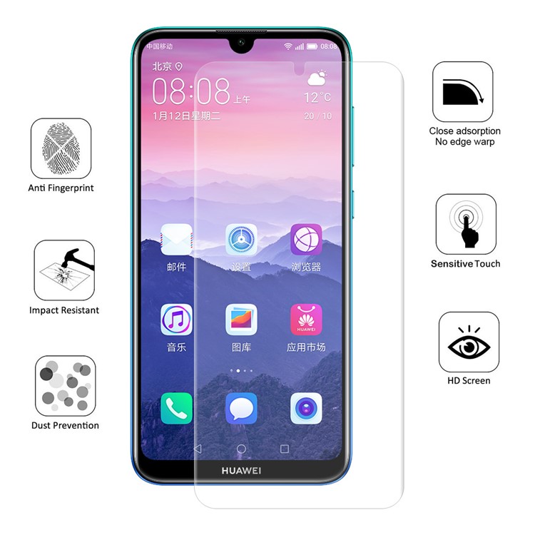 HAT PRINCE 3D Full Size Soft Screen Protection Film for Huawei Enjoy 9 / Y7 Pro (2019)-5
