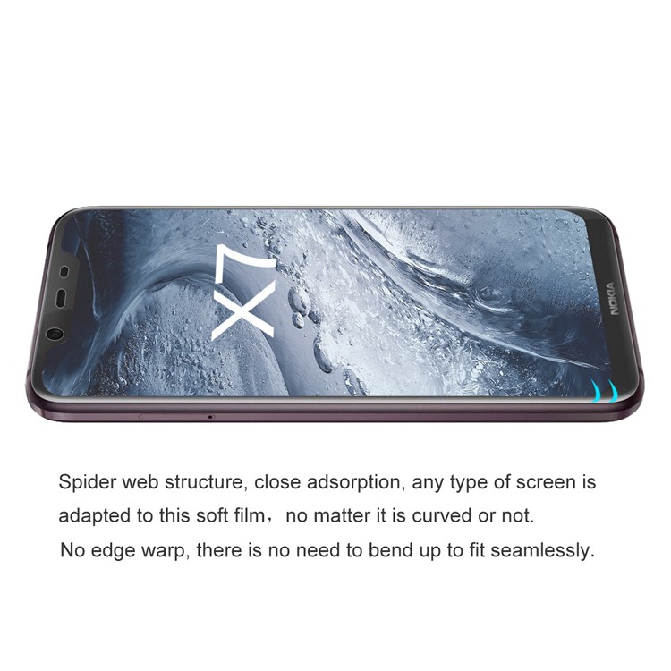 HAT PRINCE 3D Full Screen Covering Soft Film for Nokia 8.1 / X7-2