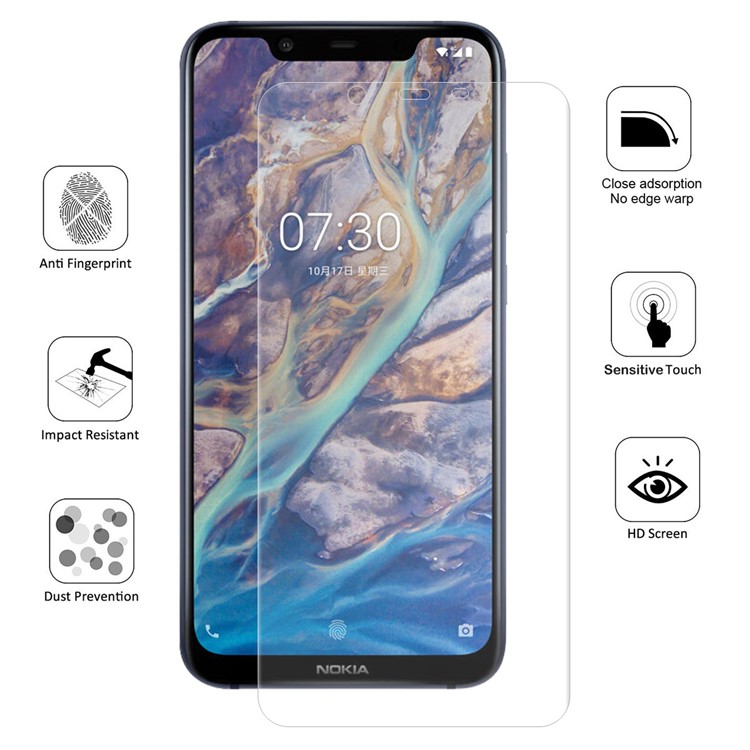HAT PRINCE 3D Full Screen Covering Soft Film for Nokia 8.1 / X7-5