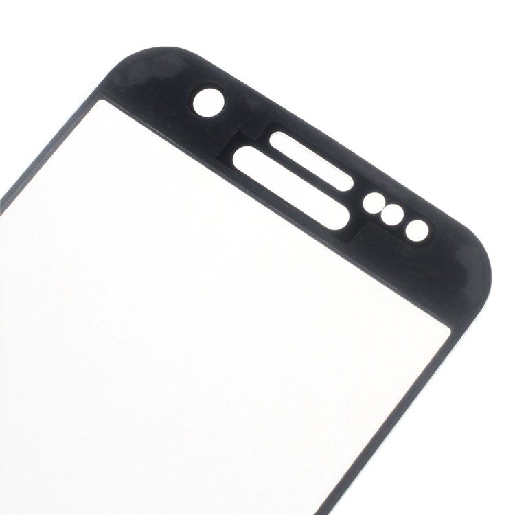 Tempered Glass Screen Protector for Samsung Galaxy S7 G930 Silk Print Full Size - Black-3