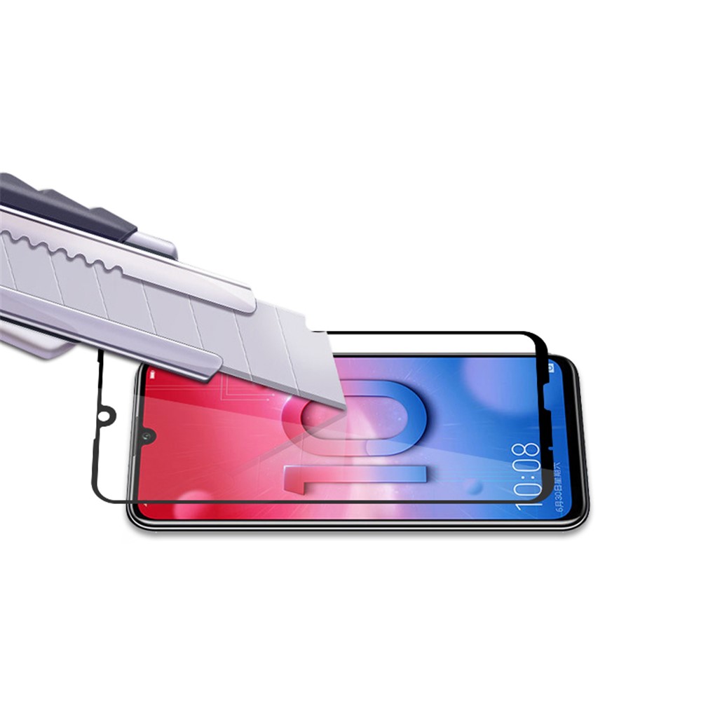 AMORUS Full Glue Silk Printing Tempered Glass Full Screen Protector for Huawei P Smart (2019)/Honor 10 Lite/Honor 10i-6