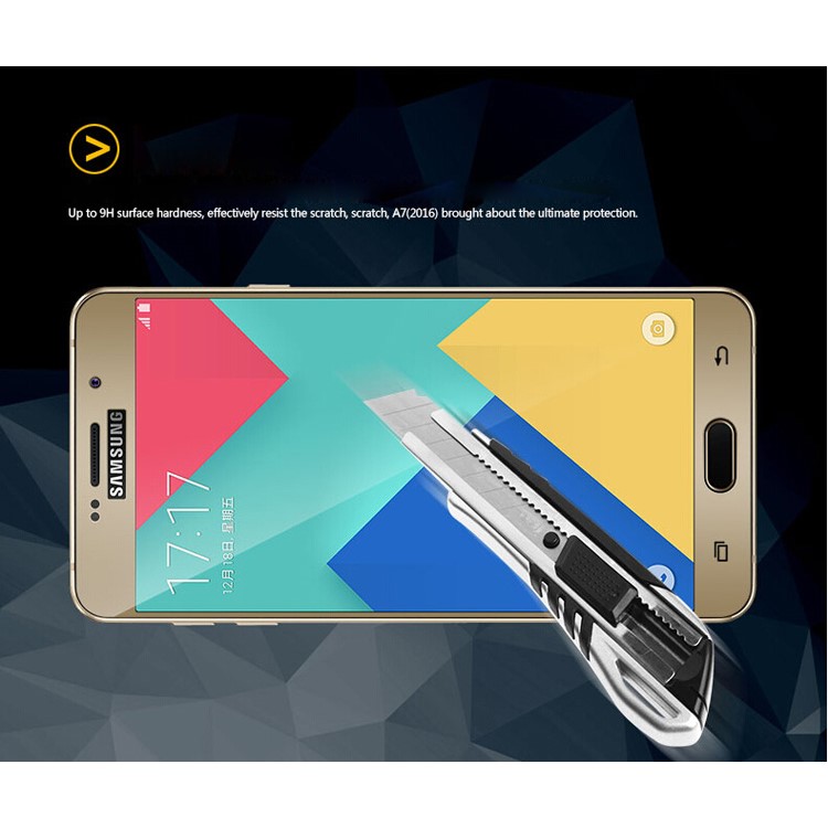 MOFI Full Coverage Tempered Glass Screen Guard for Samsung Galaxy A9 (2016) - Champagne Gold-4