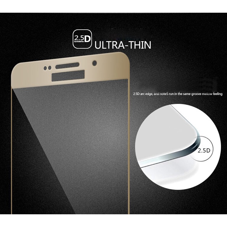 MOFI Full Coverage Tempered Glass Screen Guard for Samsung Galaxy A9 (2016) - Champagne Gold-7