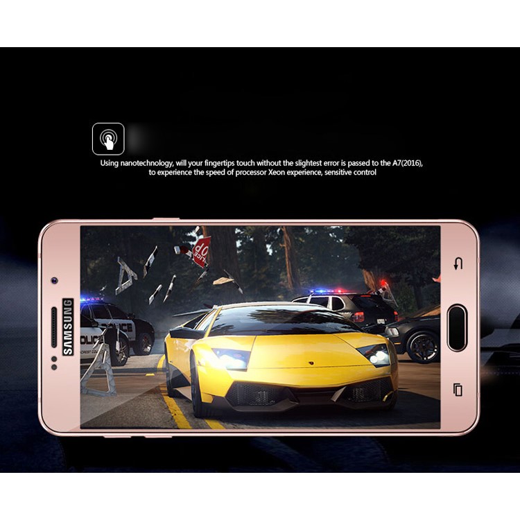MOFI Full Coverage Tempered Glass Screen Guard for Samsung Galaxy A9 (2016) - Champagne Gold-9