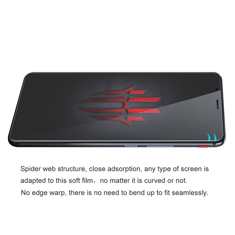 HAT PRINCE Soft 3D Full Coverage Screen Protective Film for ZTE Nubia Red Magic Mars-2