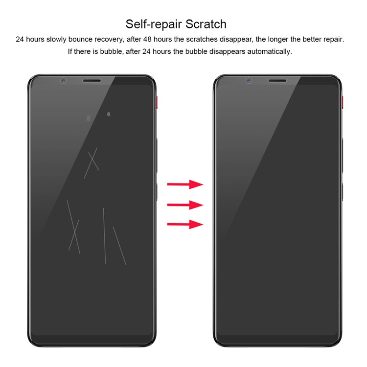 HAT PRINCE Soft 3D Full Coverage Screen Protective Film for ZTE Nubia Red Magic Mars-3
