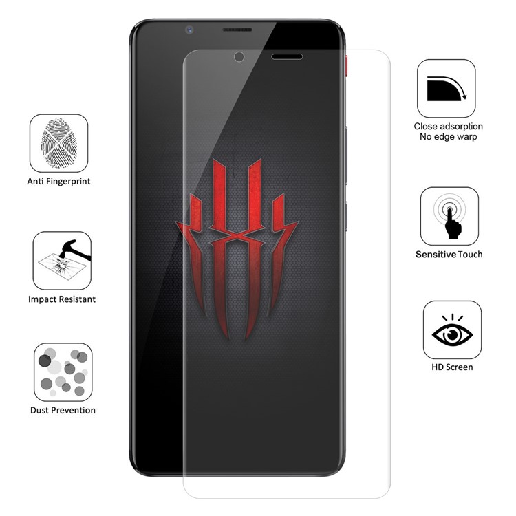 HAT PRINCE Soft 3D Full Coverage Screen Protective Film for ZTE Nubia Red Magic Mars-5
