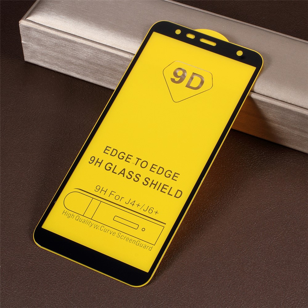 9D Full Screen Coverage Tempered Glass Screen Protective Film for Samsung Galaxy J6+ - Black-2