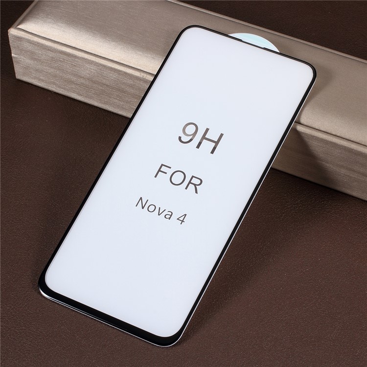 5D Curved Full Coverage Tempered Glass Screen Protector for Huawei nova 4 - Black-5