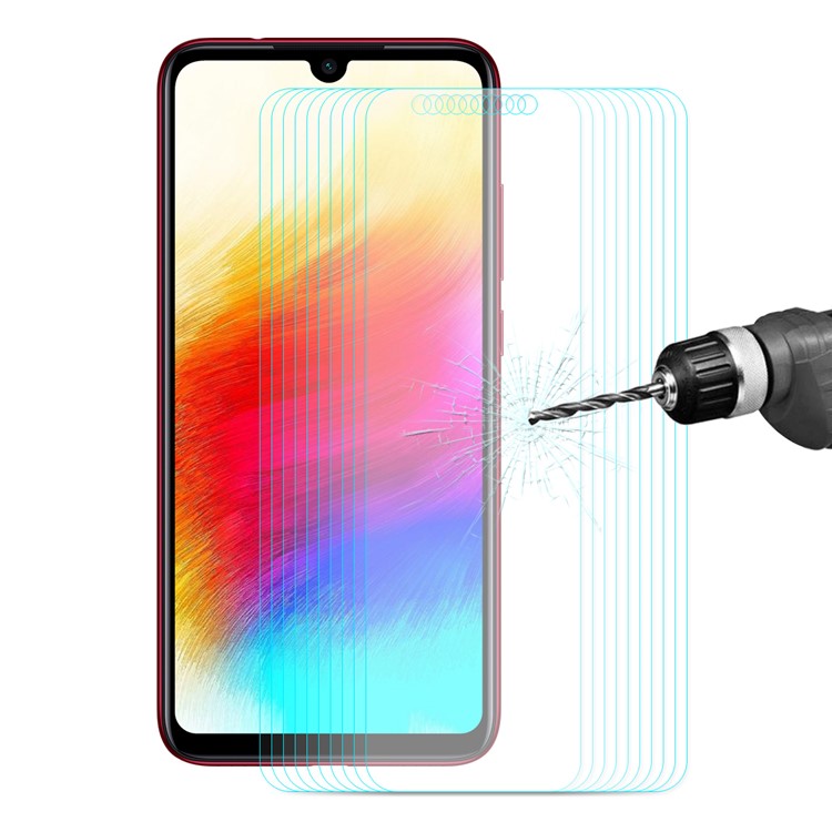 ENKAY 10 Teile / Satz 0,26mm 9 H Gehärtetem Glas Displayschutzfolien 2.5D Bogen Rand Für Xiaomi Redmi Note 7 / Anmerkung 7 Pro (indien)-2