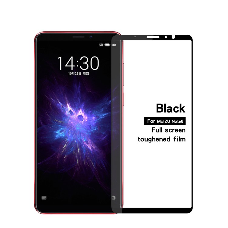 MOFI Anti-explosion Tempered Glass Full Screen Covering Protection Film for Meizu Note8 - Black