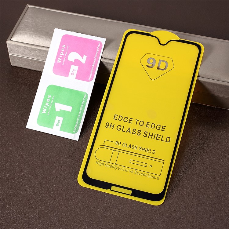 9D Curved Full Size Tempered Glass Screen Protector Film for Motorola Moto G7 / G7 Plus - Black-6