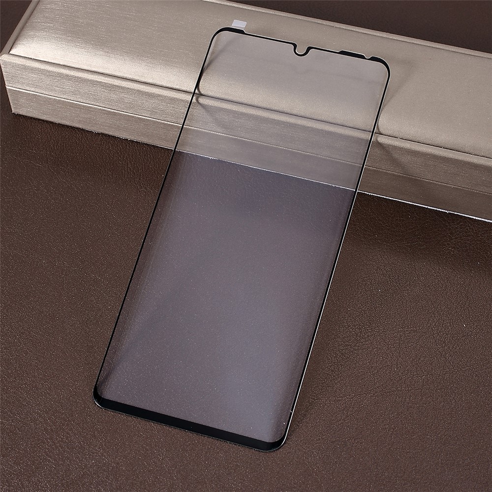 Silk Printing Curved Full Coverage Tempered Glass Screen Protector for Huawei P30 Pro - Black-1