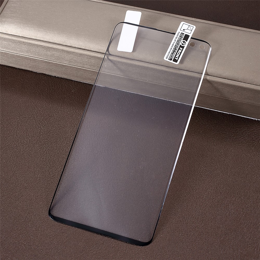 Protecteur De Recouvrement Plein Écran En PET Souple Pour Samsung Galaxy S10 Plus - Noir-1