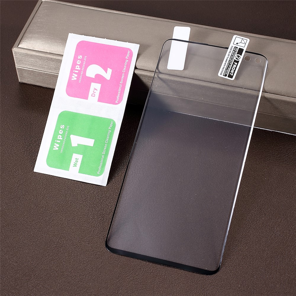 Protecteur De Recouvrement Plein Écran En PET Souple Pour Samsung Galaxy S10 Plus - Noir-5
