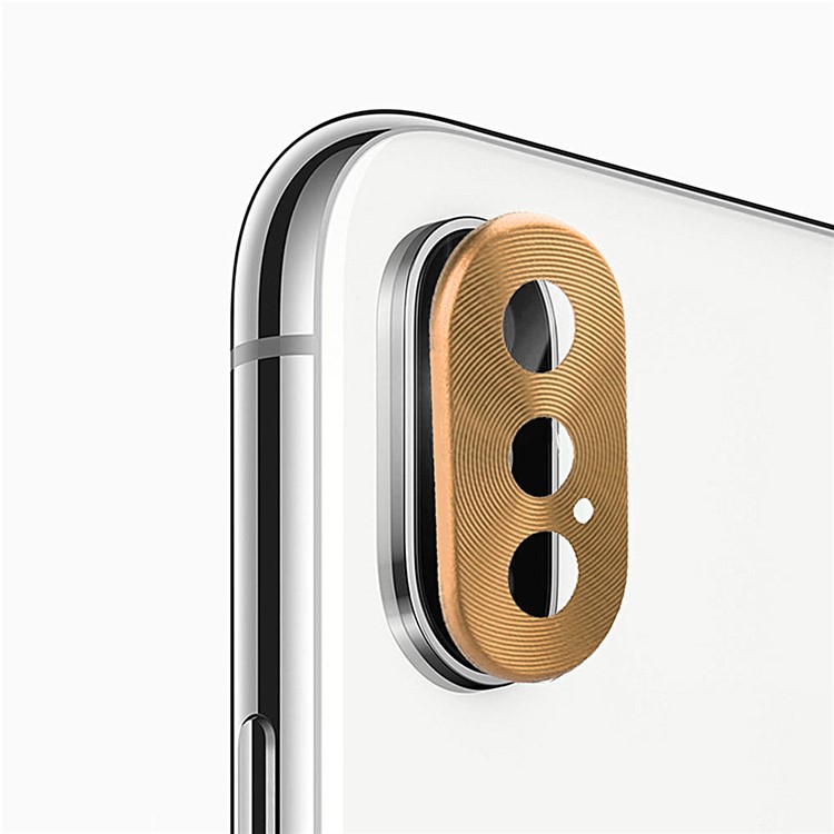 HAT PRINCE Metal Camera Lens Ring Protector for iPhone XS Max 6.5 inch - Gold-2