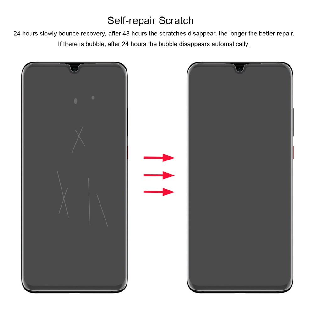 Película Protectora De Pantalla Blanda HAT PRINCE 3D De Cubierta Completa Para Huawei P30-3