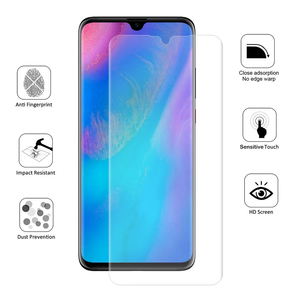 Película Protectora De Pantalla Blanda HAT PRINCE 3D De Cubierta Completa Para Huawei P30-5