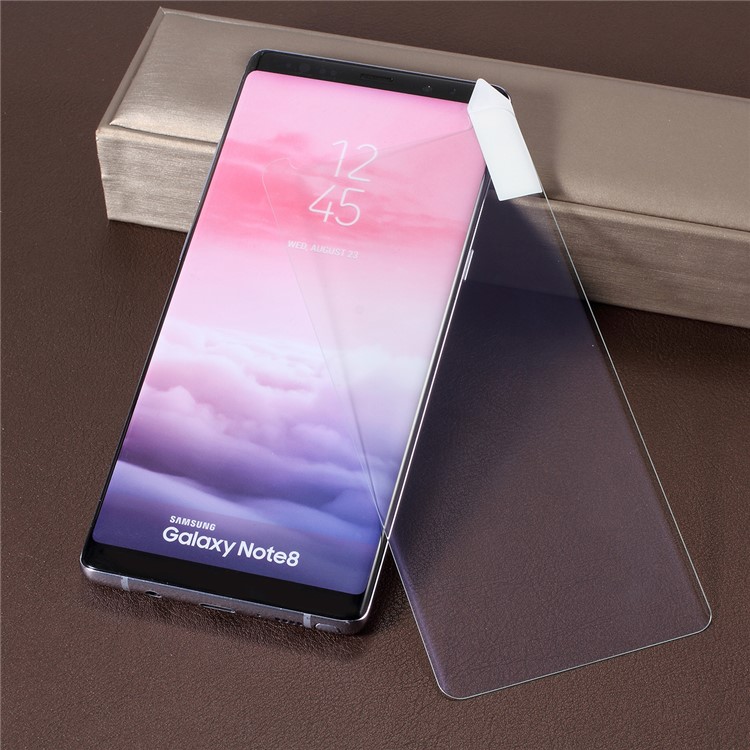 RURIHAI [Purple Light] 3D Full Glue UV Liquid Tempered Glass Screen Film for Samsung Galaxy Note 8-1