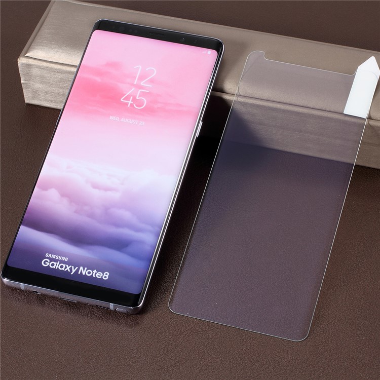 RURIHAI [Purple Light] 3D Full Glue UV Liquid Tempered Glass Screen Film for Samsung Galaxy Note 8-6