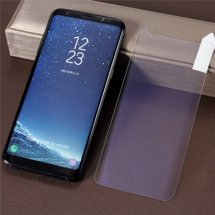 RURIHAI 3D Full Glue UV Liquid Tempered Glass Screen Protector + UV Lamp for Samsung Galaxy S8-8