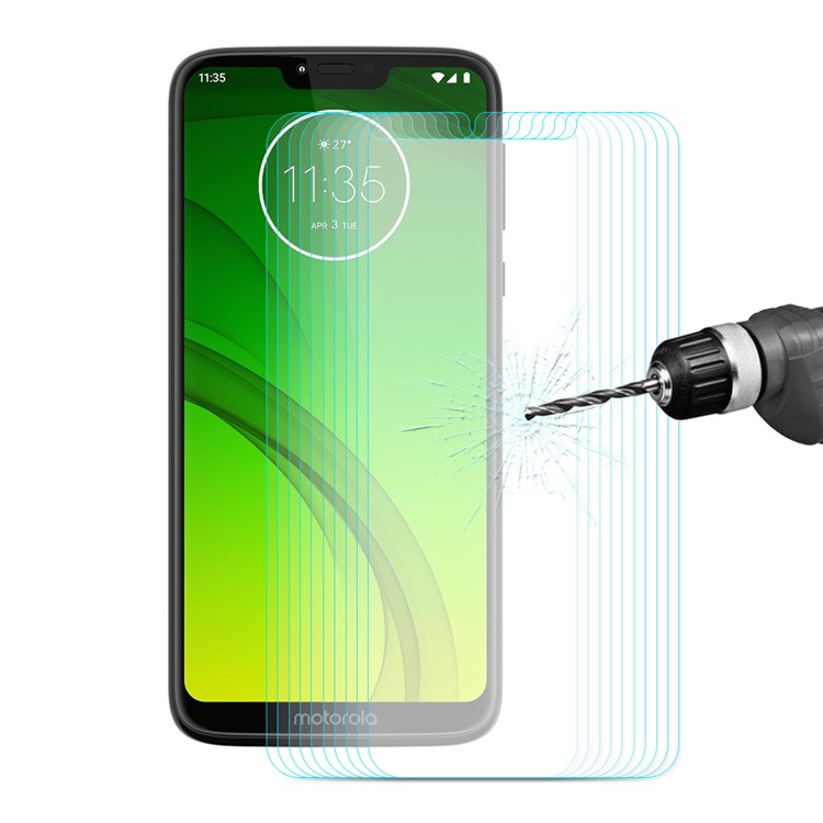 10PCS ENKAY 0.26mm 9H 2.5D Arc Edge Tempered Glass Screen Protectors for Motorola Moto G7 Power-2