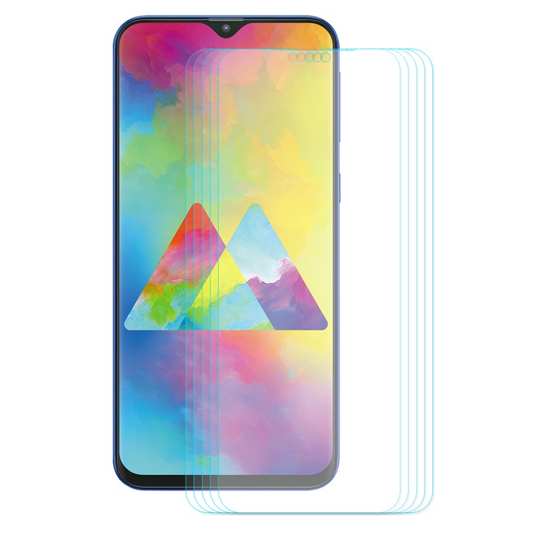 5Pcs/Set HAT PRINCE 0.26mm Tempered Glass Screen Protectors for Samsung Galaxy M30 / A40s 9H 2.5D Arc Edge-1