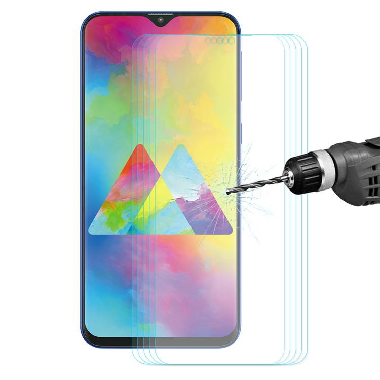 5Pcs/Set HAT PRINCE 0.26mm Tempered Glass Screen Protectors for Samsung Galaxy M30 / A40s 9H 2.5D Arc Edge-2