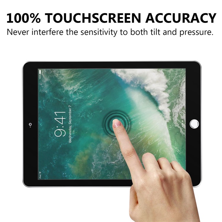 10D Full Cover Tempered Glass Screen Protector Guard for iPad 9.7 (2018) / 9.7-inch (2017) / Air 2 / Air - Black-5