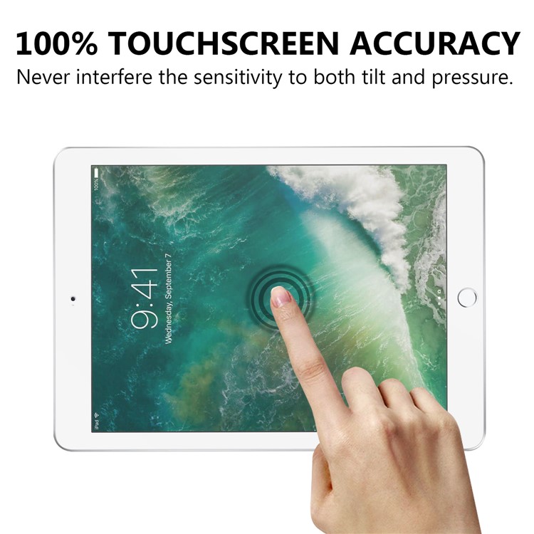 10D Full Cover Tempered Glass Screen Protector Guard for iPad 9.7 (2018) / 9.7-inch (2017) / Air 2 / Air - White-5