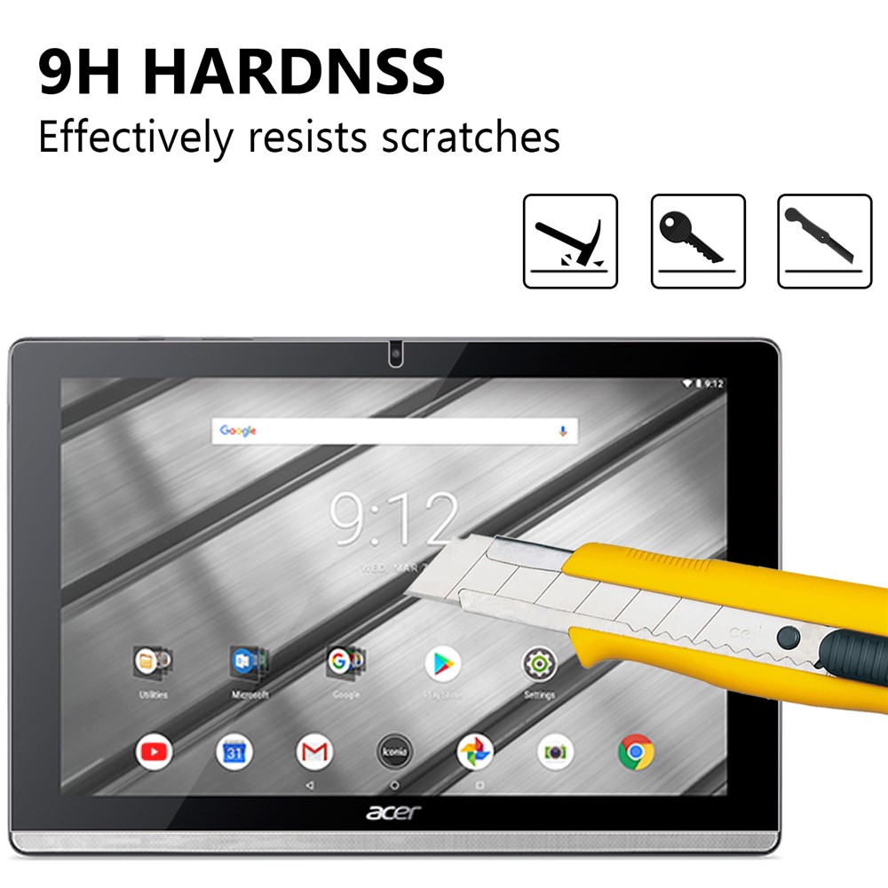 0.25mm Pure Clear Tempered Glass Screen Protector Film for Acer Iconia One 10 B3-A50-3