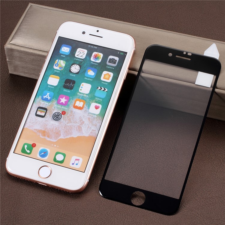 RURIHAI for iPhone 8 Plus/7 Plus 5.5 inch 4D 0.15mm Ultra Thin Full Size Tempered Glass Screen Protection Film - Black-7