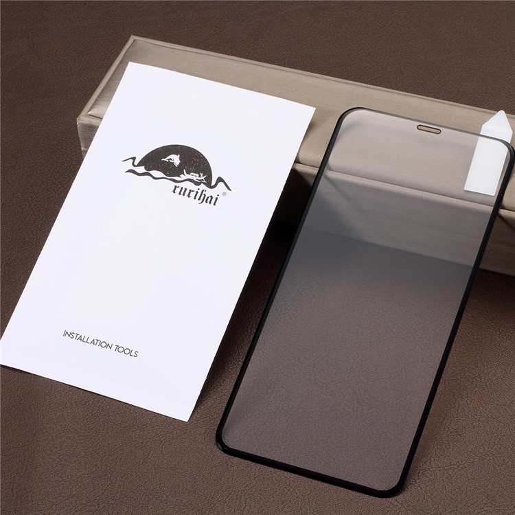 RURIHAI 4D 0.15mm Ultra Mince Protecteur D'écran En Verre Trempé Pour Iphone XS Max - Noir-8