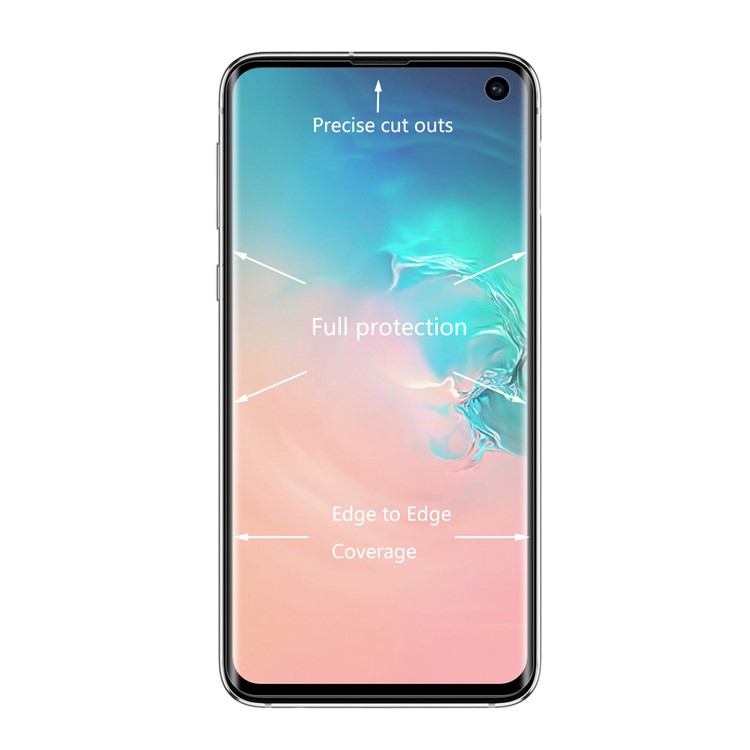 Chapeau Prince Galvanplié 3D Couverture De Protection De L'écran Pour Animaux De Compagnie Pour Samsung Galaxy S10e - Noir-2