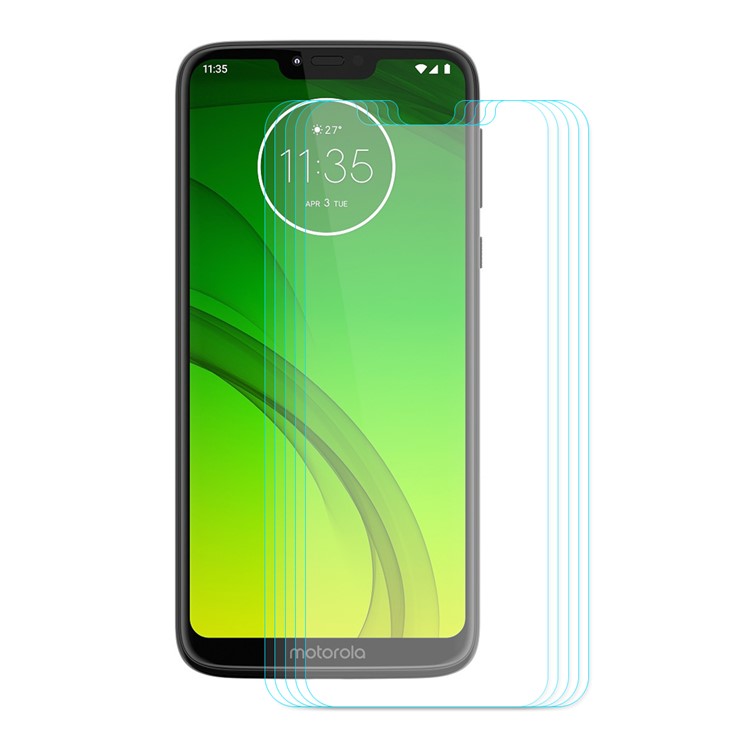 5PCS HAT PRINCE for Motorola Moto G7 Power 0.26mm 9H 2.5D Tempered Glass Screen Protector Film-2