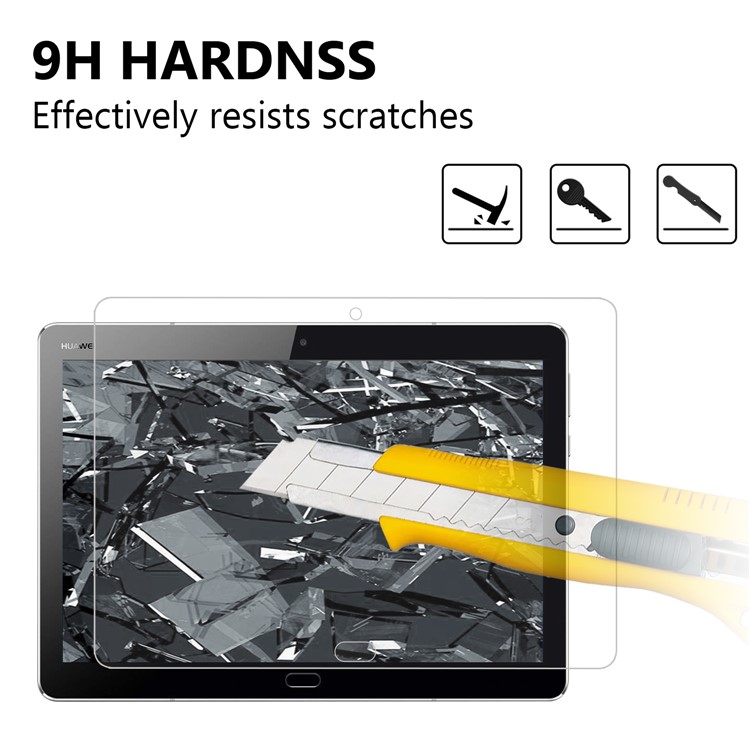 0.25mm Arc Edge 9H Tempered Glass Full Screen Protector for Huawei MediaPad M3 Lite 10-3