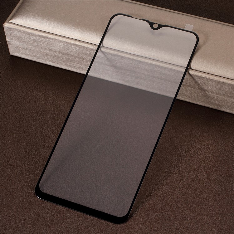 For Samsung Galaxy M20 Silk Printing Full Screen Coverage Tempered Glass Protector-1