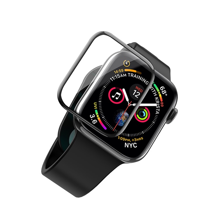 HOCO Arc Edge Silk Printing HD Tempered Glass Screen Guard for Apple Watch Series 4 40mm-4