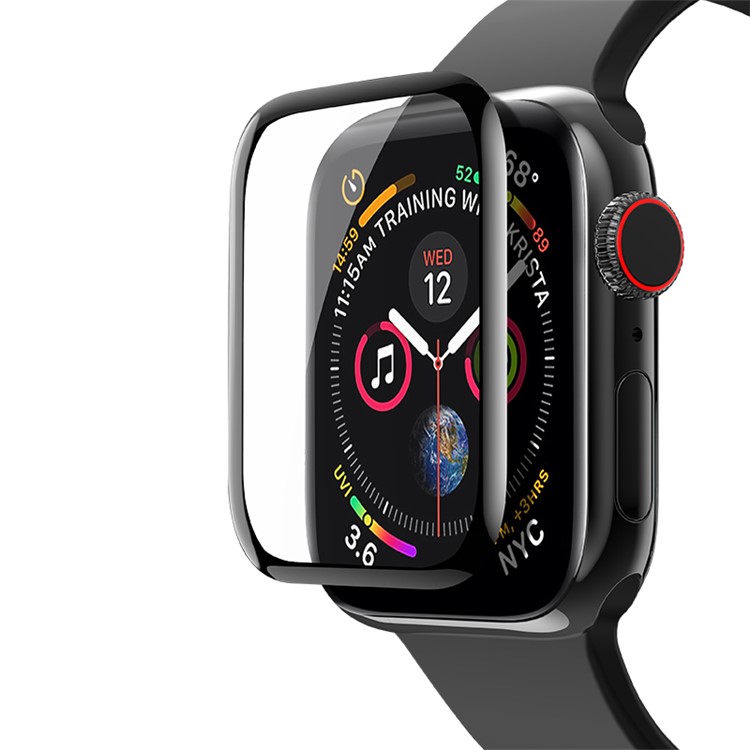 HOCO Arc Edge Silk Printing HD Tempered Glass Screen Guard for Apple Watch Series 4 40mm-6